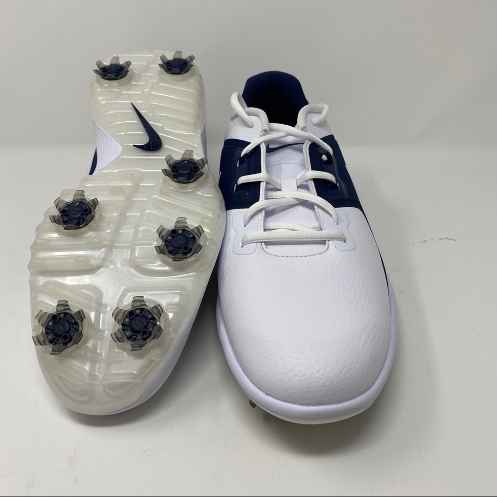 🆕Nike Vapor Pro White Navy Blue  Golf Shoes